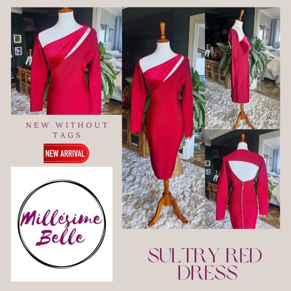 Sultry Red Dress - Picture 3 of 8